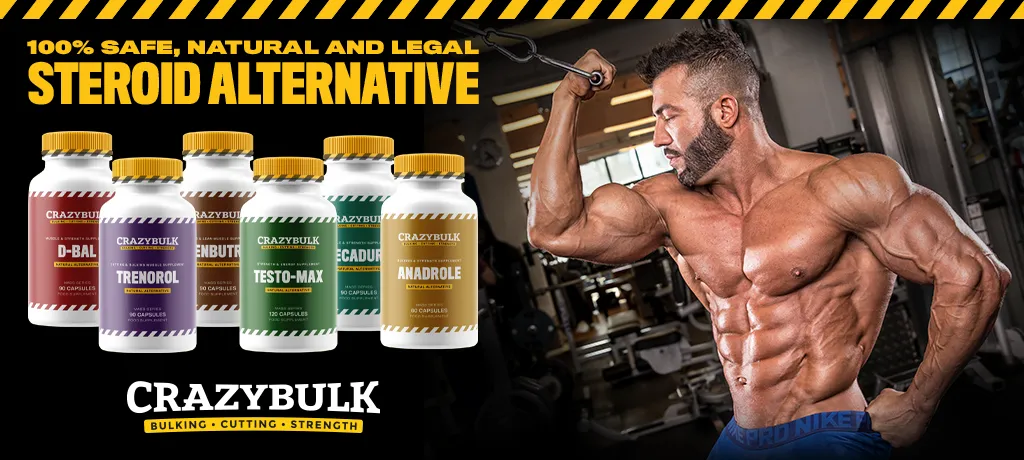 Bodybuilder Nelson Lopes posing with CrazyBulk products