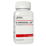 D-Drodiol Bottle on White Background
