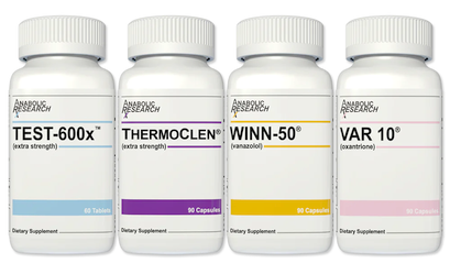 Anabolic Research Summer Stack product bottles lined up against a white background
