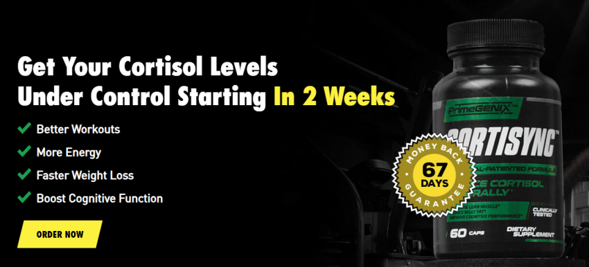 Top 8 Supplements That Lower Cortisol Levels Benefits of PrimeGenix Cortisync cortisol supplement.